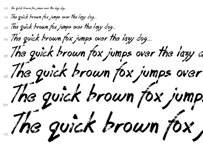 Coffee House font waterfall